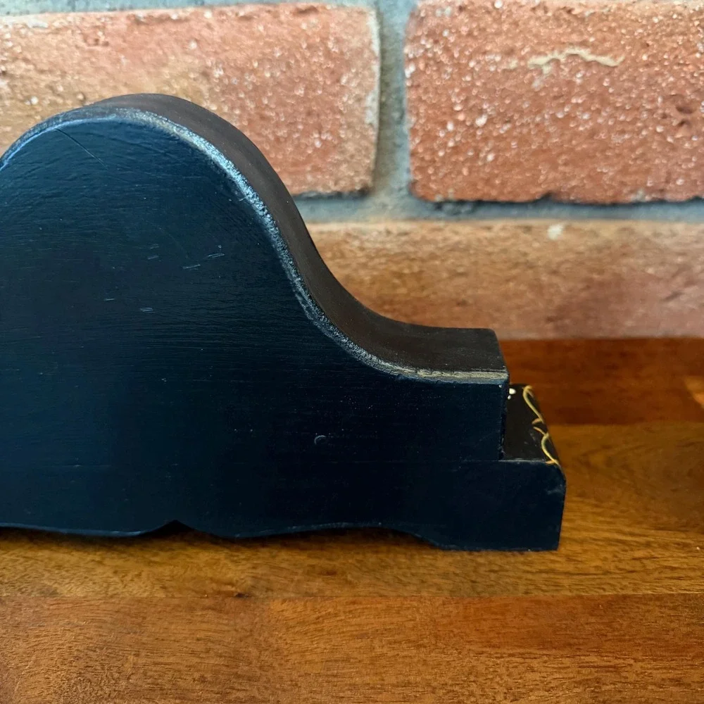 Vintage Mantle Clock Handpainted and handcrafted